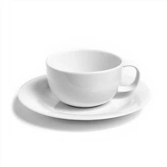 Sæt med 4 tekop og underkop