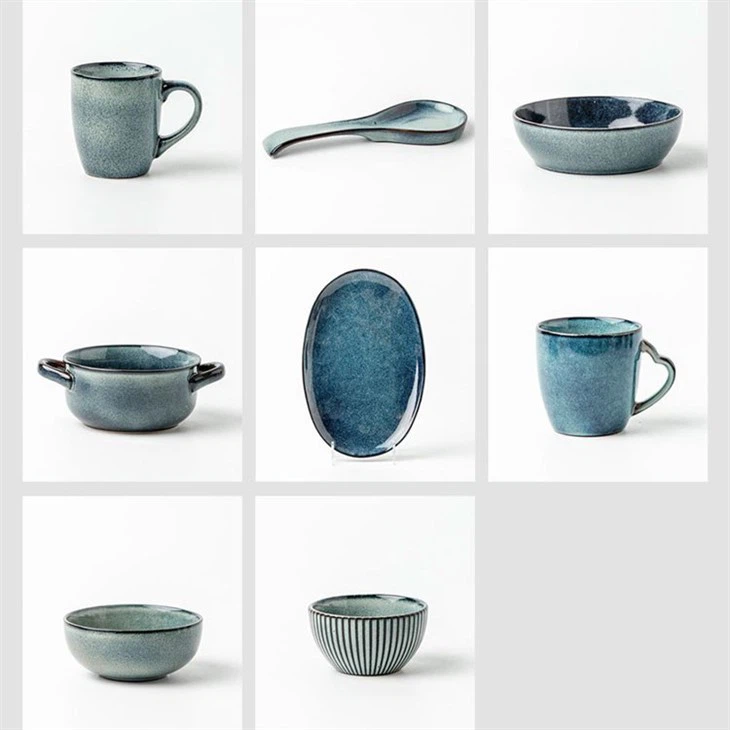 Blue Glaze Dinner Set
