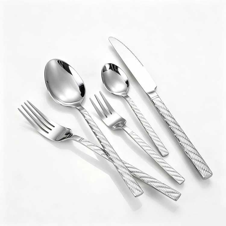 stainless steel flatware set (2)